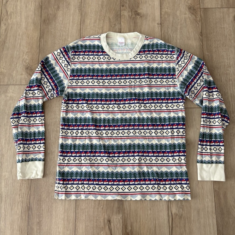 Hanna Andersson 100% Organic Cotton Mountain Cabin Tree Long Sleeve Pajama Top